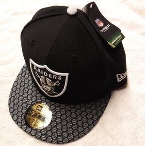 Brand New Oakland Raiders New Era Brand Fitted Cap